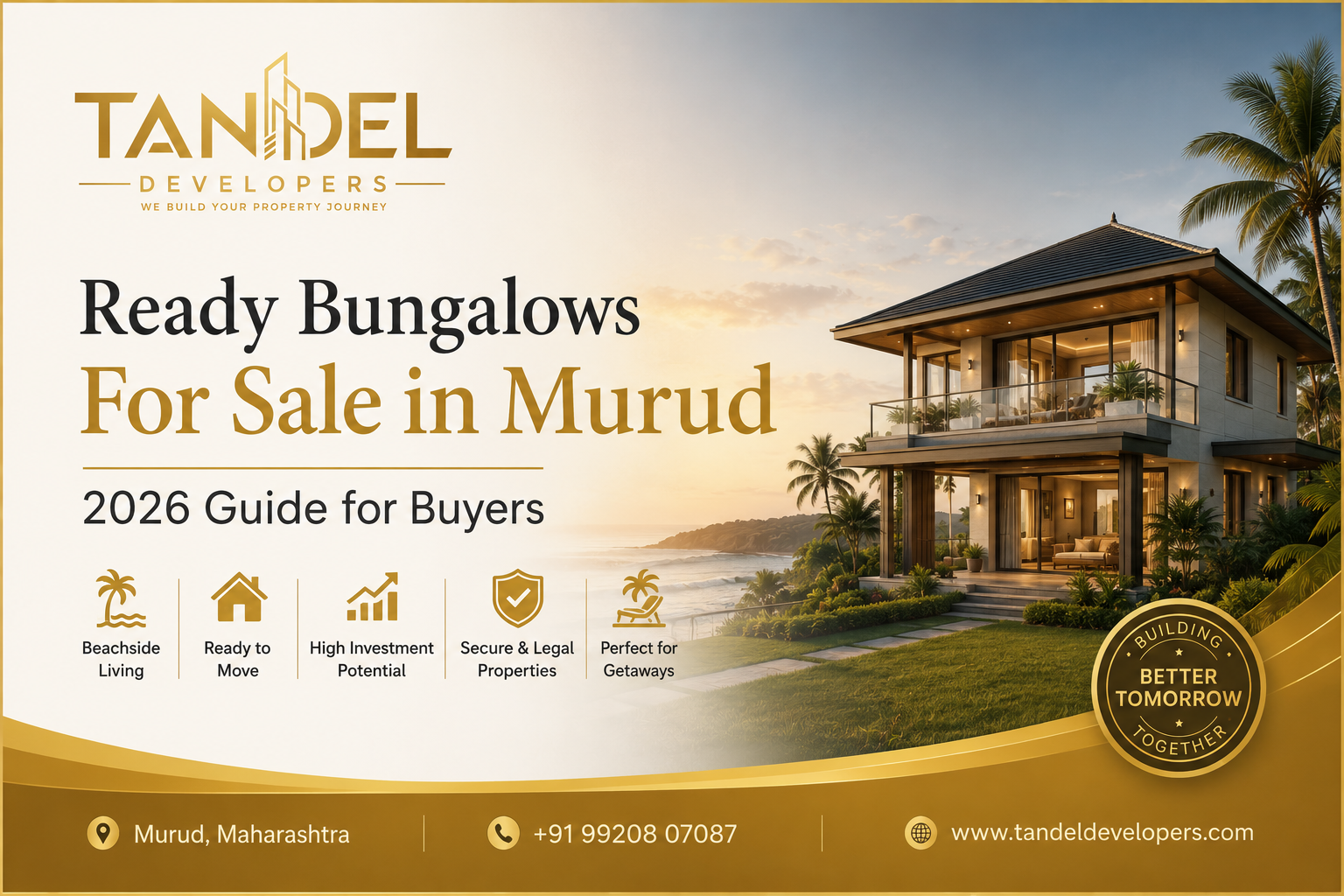 Ready Bungalows for Sale in Murud 2026 | Tendel Developers Ready Bungalows for Sale in Murud 2026 | Tendel Developers