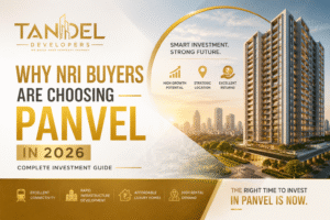 Premium residential property in Panvel showcasing why NRI buyers are investing in Panvel in 2026 with Tandel Developers.