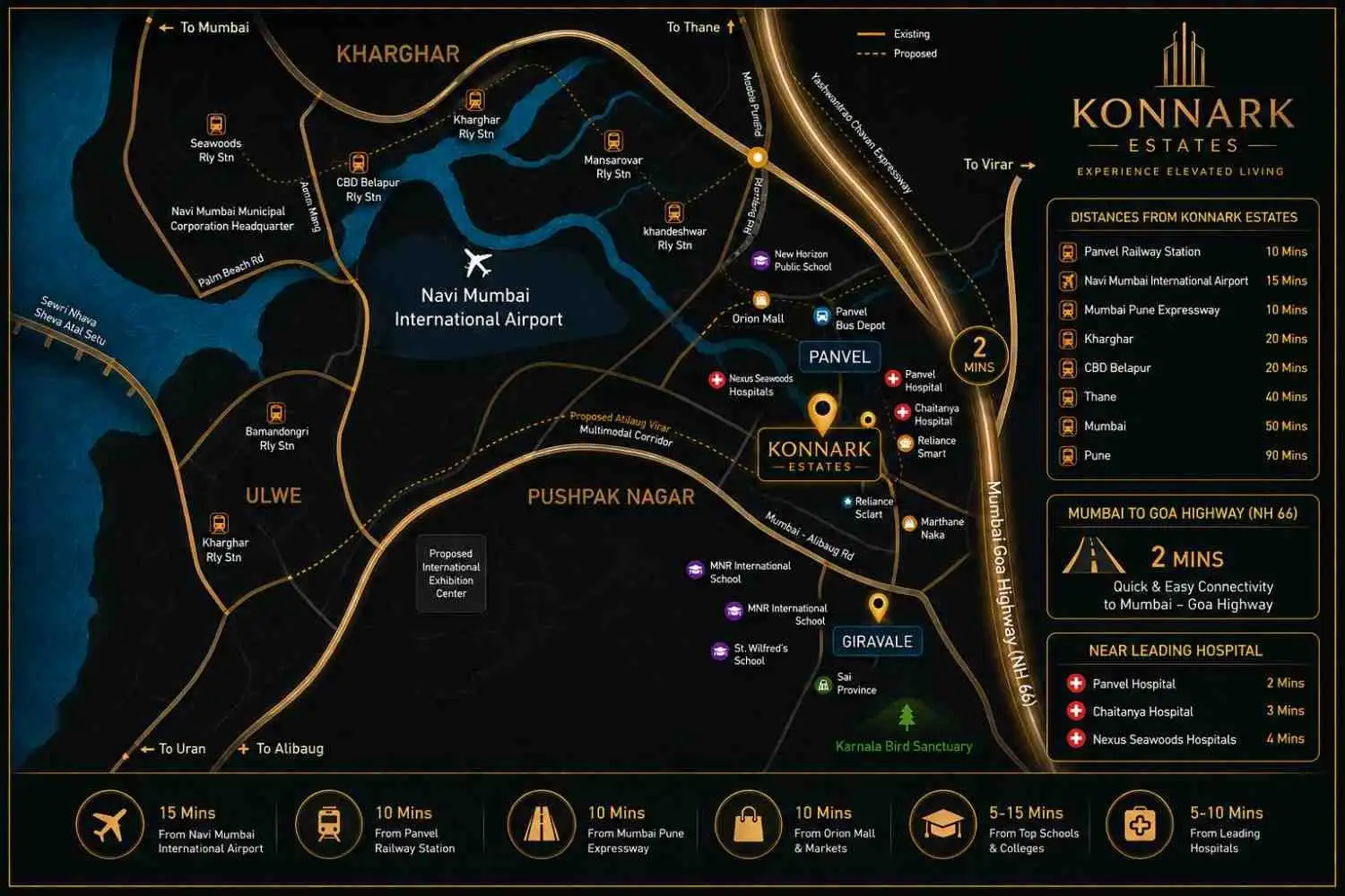 Konnark Estates Location Map