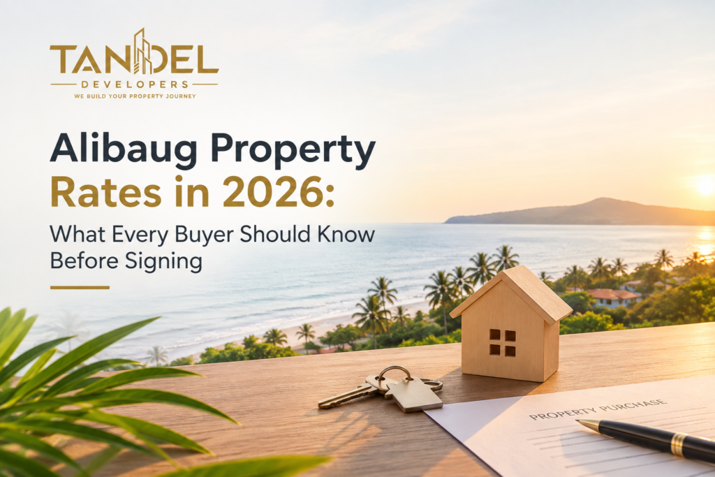 Alibaug property rates in 2026 and key factors buyers should consider before signing a property deal.
